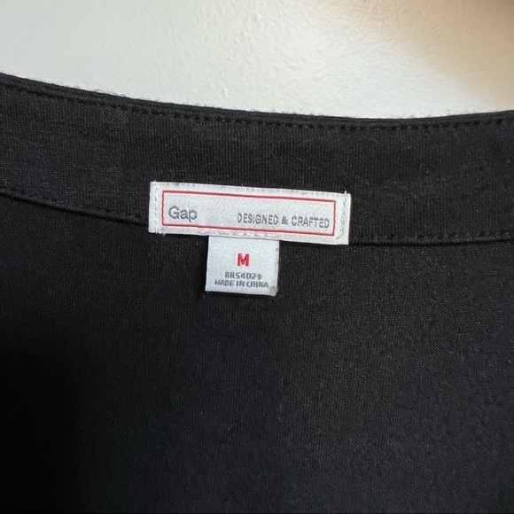 GAP DESIGNED & CRAFTED WOMEN’S SLEEVELESS DRAPE BLACK MINI DRESS SIZE‎ M - Picture 6 of 11